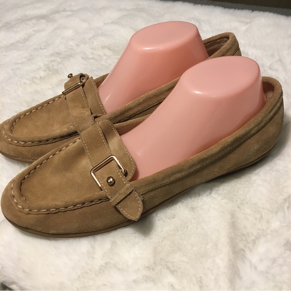 Lands end Suede Loafers Size 11D SB-J